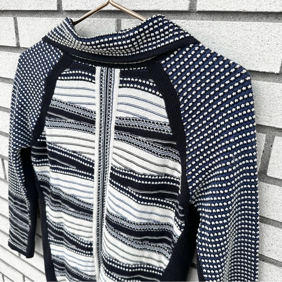 Nic + Zoe Full Zip Up Cardigan Sweater Pockets Cotton Viscose Jacket - Picture 4 of 11